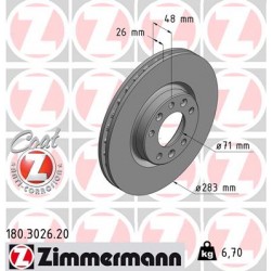 DISQUE ZIMMERMANN CITROEN/PEUGEOT Coat Z