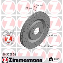 DISQUE ZIMMERMANN CITROEN/PEUGEOT SPORT Z