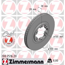 DISC ZIMMERMANN NISSAN Coat Z