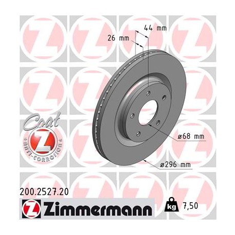 DISC ZIMMERMANN NISSAN Coat Z