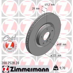 DISC ZIMMERMANN NISSAN Coat Z