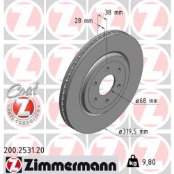 DISC ZIMMERMANN NISSAN Coat Z