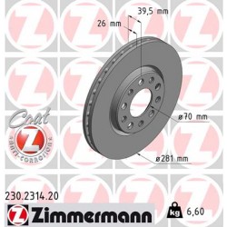 SCHIJF ZIMMERMANN FIAT/ALFA/JEEP Coat Z