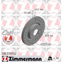 SCHIJF ZIMMERMANN FIAT SPORT Z