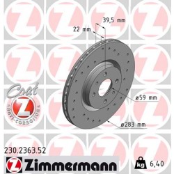 DISC ZIMMERMANN FIAT/ALFA ROMEO SPORT Z