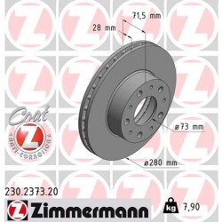 DISC ZIMMERMANN FIAT/PEUGEOT/CITROEN Coat Z