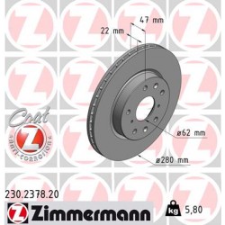 DISC ZIMMERMANN FIAT/SUZUKI Coat Z