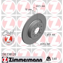 DISQUE ZIMMERMANN FIAT Coat Z