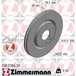 DISC ZIMMERMANN FIAT/CHRYSLER/LANCIA/VW/DODGE Coat Z