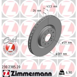 DISC ZIMMERMANN FIAT Coat Z