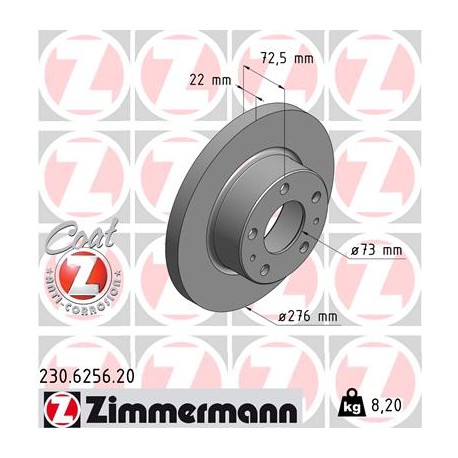 DISC ZIMMERMANN IVECO Coat Z