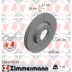 DISC ZIMMERMANN IVECO Coat Z