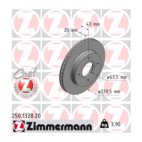 DISC ZIMMERMANN FORD Coat Z