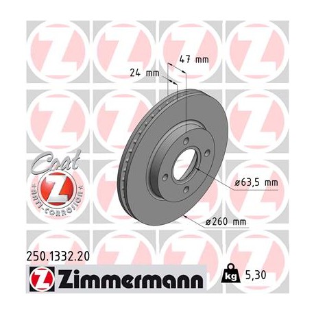 DISC ZIMMERMANN FORD Coat Z