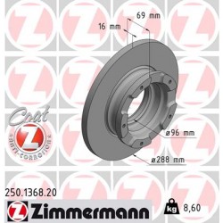 DISC ZIMMERMANN FORD incl. sensor-ring Coat Z