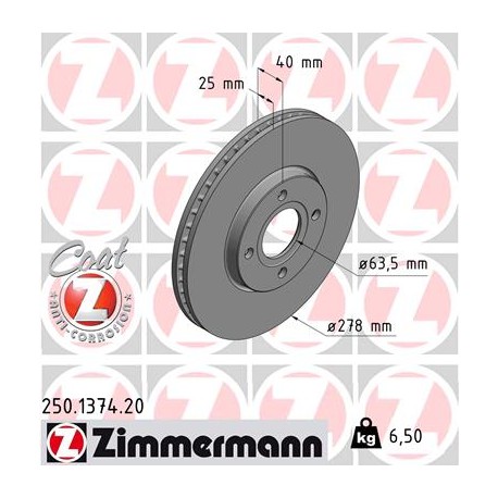 DISC ZIMMERMANN FORD Coat Z