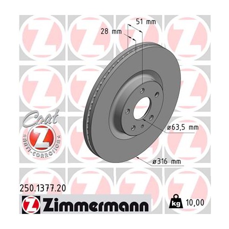 DISC ZIMMERMANN FORD Coat Z