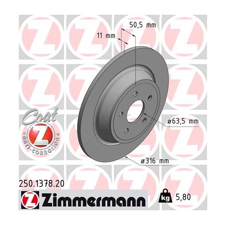 DISQUE ZIMMERMANN FORD Coat Z