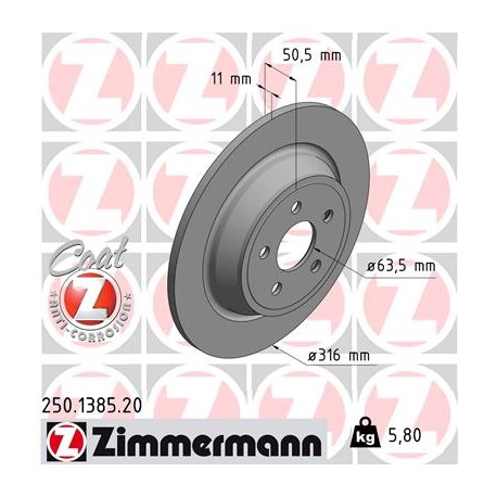 DISQUE ZIMMERMANN FORD Coat Z