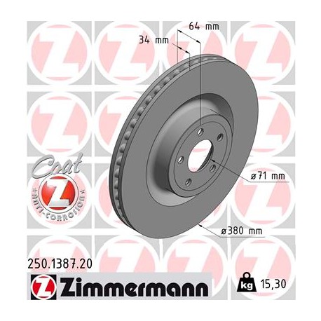 DISC ZIMMERMANN FORD Coat Z