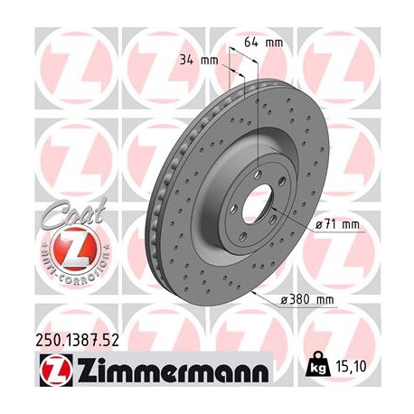 DISC ZIMMERMANN FORD SPORT Z