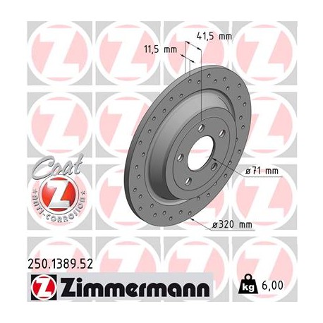 SCHIJF ZIMMERMANN FORD SPORT Z