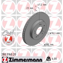 DISC ZIMMERMANN HONDA Coat Z