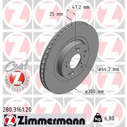 DISC ZIMMERMANN HONDA Coat Z