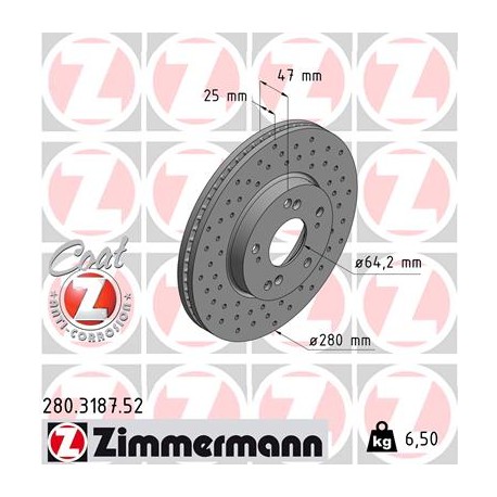 DISC ZIMMERMANN HONDA SPORT Z