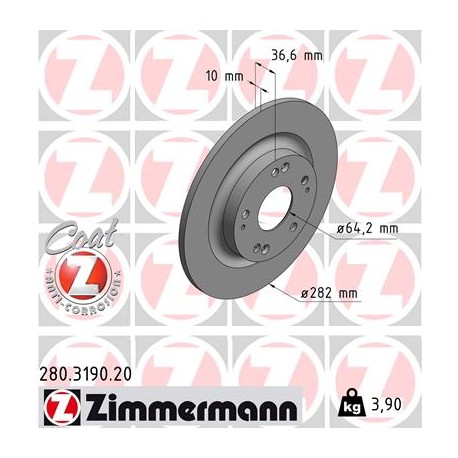 DISC ZIMMERMANN HONDA Coat Z