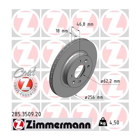 DISC ZIMMERMANN HYUNDAI Coat Z