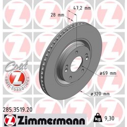 DISC ZIMMERMANN HYUNDAI/KIA Coat Z