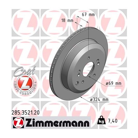 DISC ZIMMERMANN HYUNDAI Coat Z