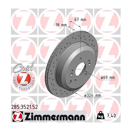 DISC ZIMMERMANN HYUNDAI SPORT Z