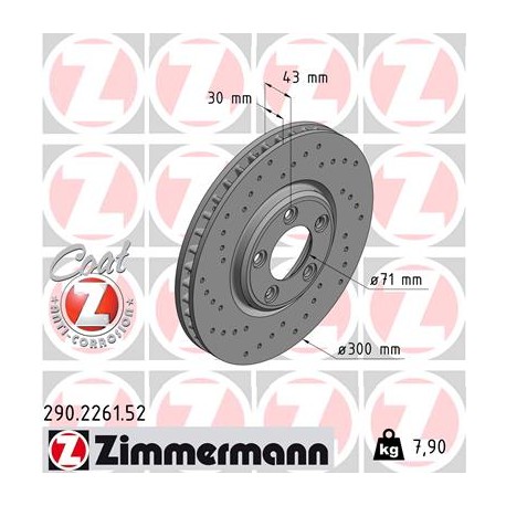 DISQUE ZIMMERMANN JAGUAR SPORT Z