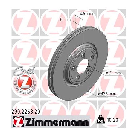 DISC ZIMMERMANN JAGUAR Coat Z