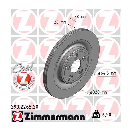 DISQUE ZIMMERMANN JAGUAR Coat Z