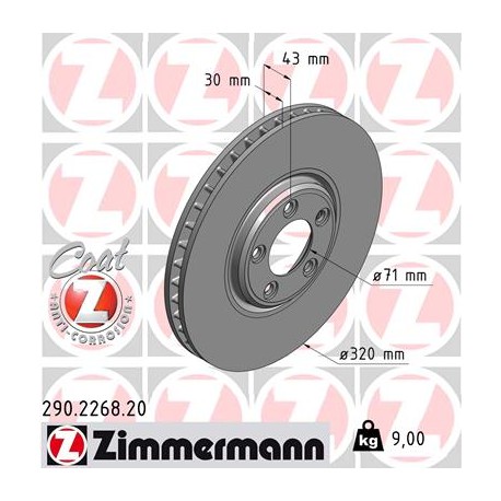 DISC ZIMMERMANN JAGUAR Coat Z