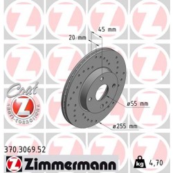 DISC ZIMMERMANN MAZDA SPORT Z