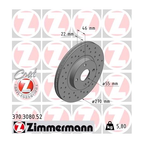 DISQUE ZIMMERMANN MAZDA SPORT Z