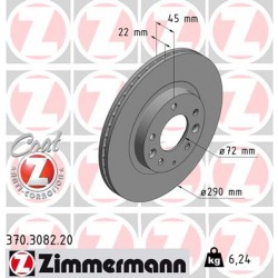 DISQUE ZIMMERMANN MAZDA Coat Z