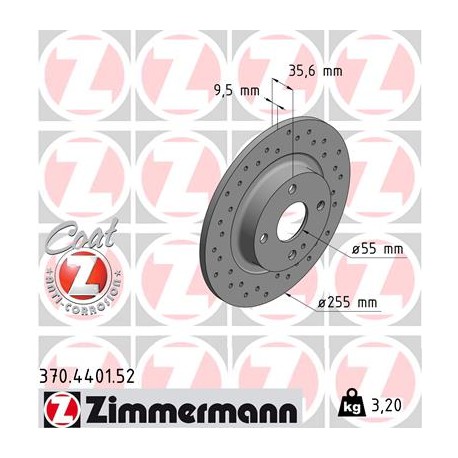 DISQUE ZIMMERMANN MAZDA SPORT Z