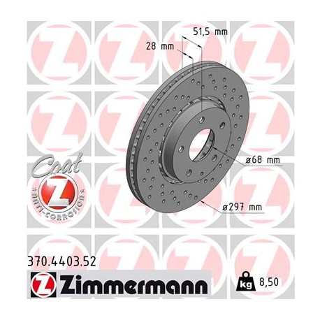 DISC ZIMMERMANN MAZDA SPORT Coat Z