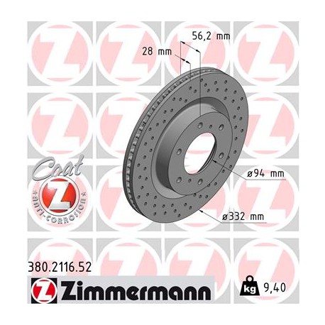 DISC ZIMMERMANN MITSUBISHI SPORT Z