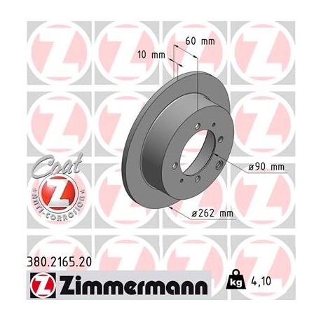 DISQUE ZIMMERMANN MITSUBISHI Coat Z