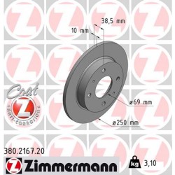 DISQUE ZIMMERMANN MITSUBISHI/MCC Coat Z