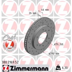 DISQUE ZIMMERMANN MITSUBISHI SPORT Z