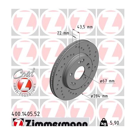 DISC ZIMMERMANN MERCEDES SPORT Z