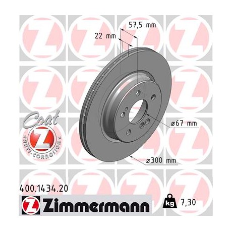 DISC ZIMMERMANN MERCEDES Coat Z