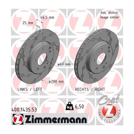 DISC ZIMMERMANN MERCEDES BLACK Z